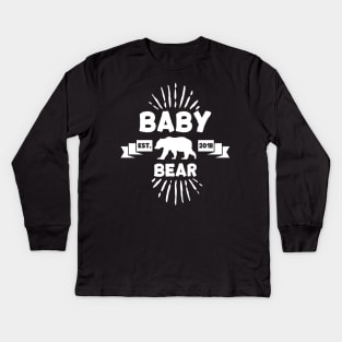 Baby Bear Est 2018 Kids Long Sleeve T-Shirt